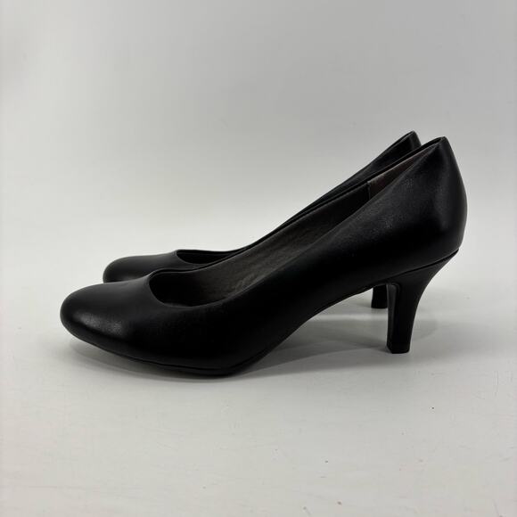 Life Stride Parigi Womens Size 9 Black Pump High Heels Round Toe Career - Picture 11 of 11